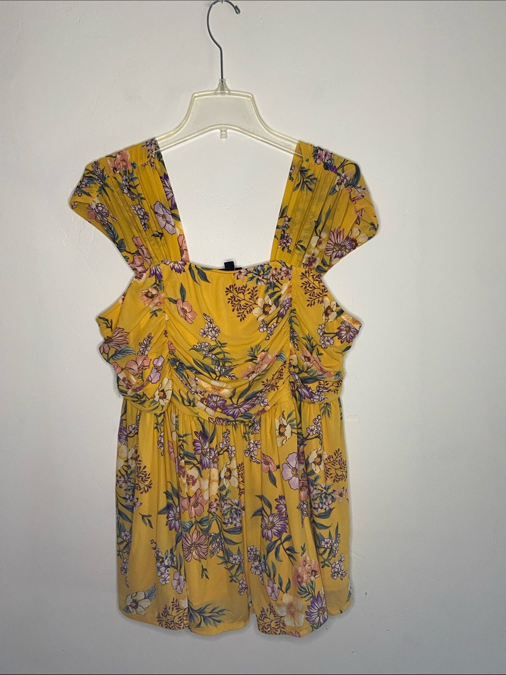 Torrid Yellow Floral Women’s Sleeveless top